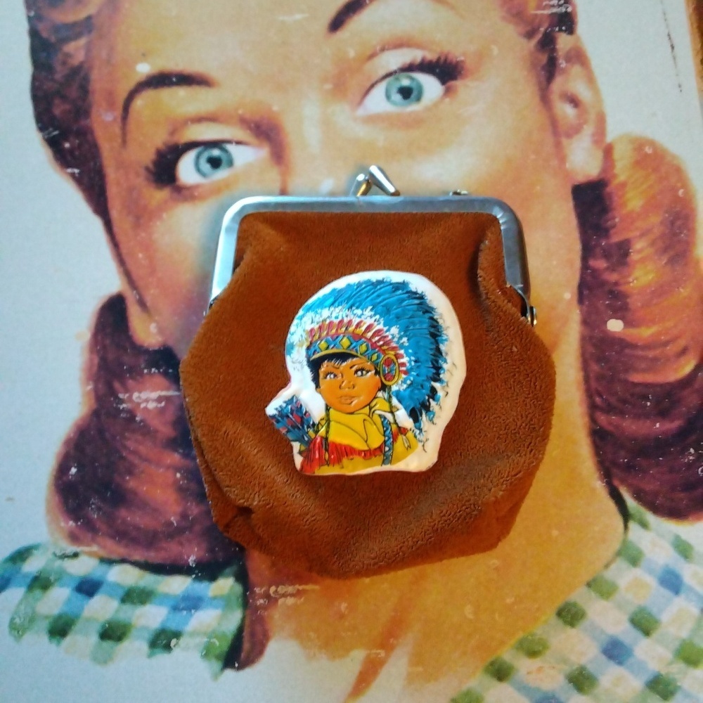 Vintage Souvenir Suede Coin Purse From The State of Arizona 60's-70's - Picture 4 of 7